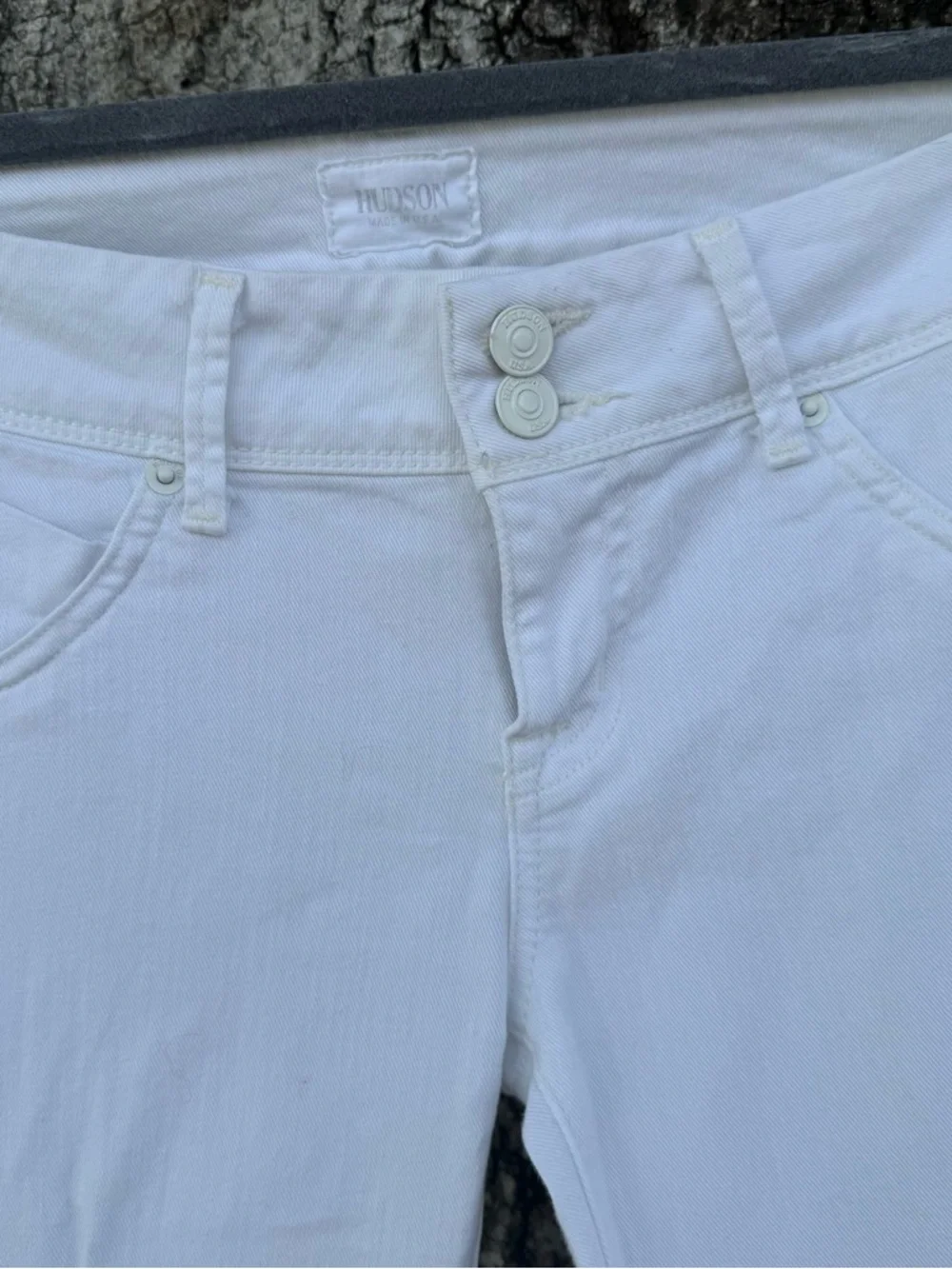 Hudson Jeans White Straight-Leg Women’s Jeans RN#107906 size 26 - Picture 2 of 10